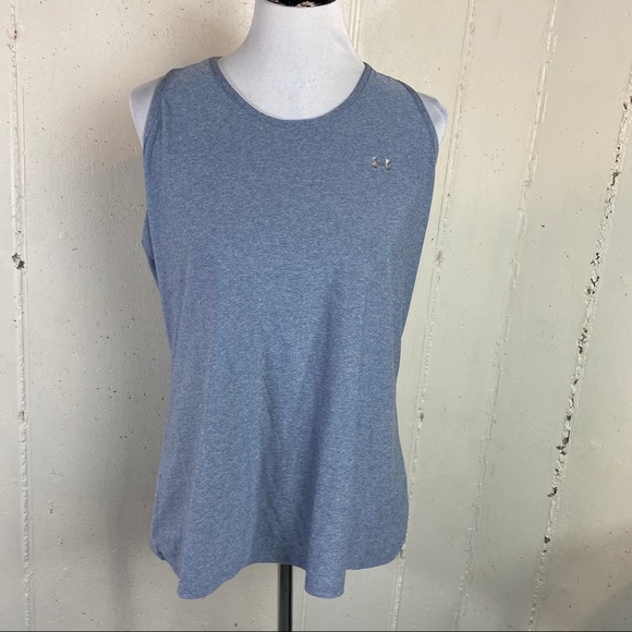 Under Armour Tops - Under Armour Heat gear blue racerback tank